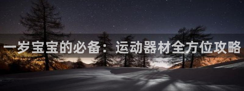 征途国际平台注册流程图：一岁宝宝的必备：运动器材全方位攻略